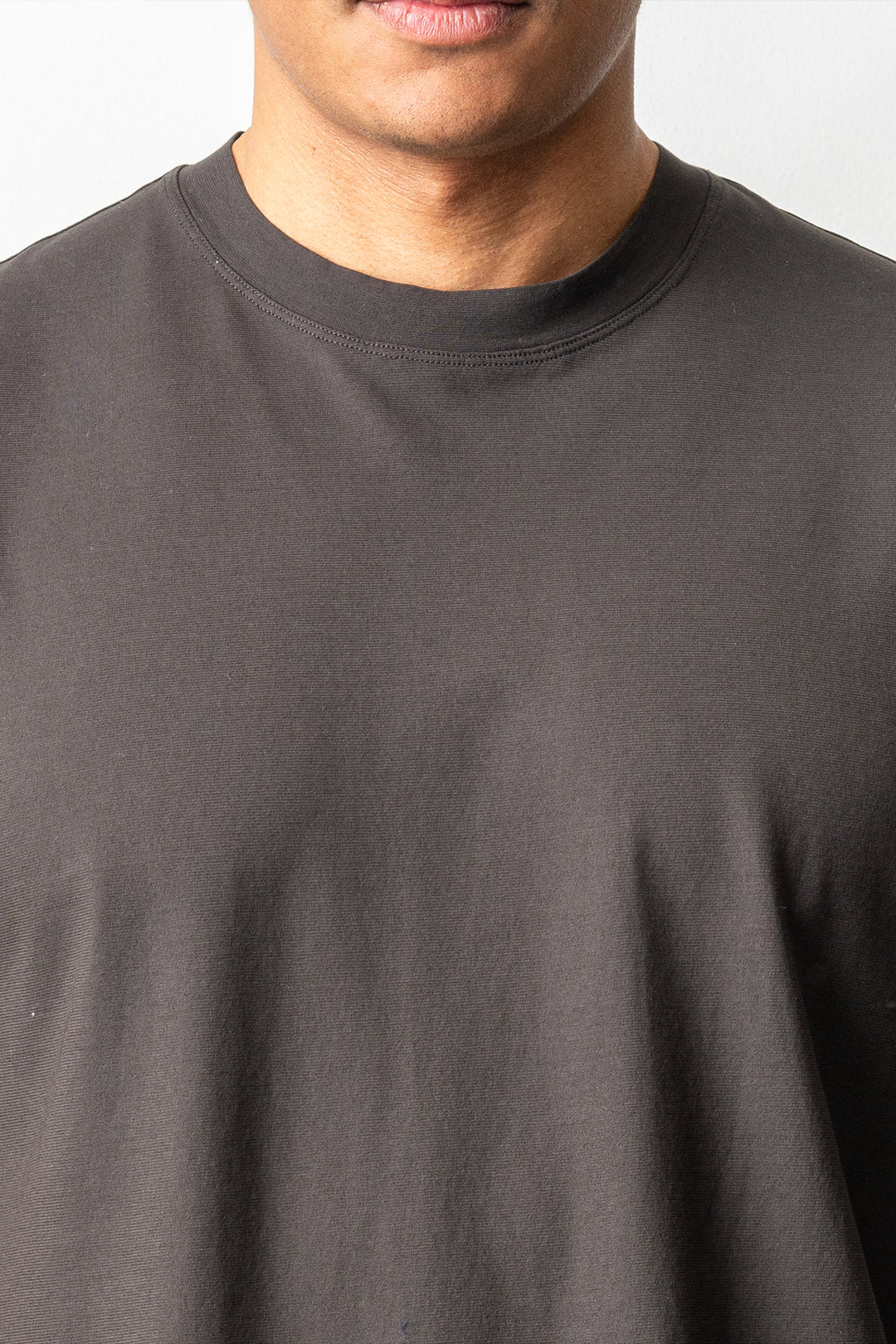 Luxury Creped Cotton T-shirt Grey