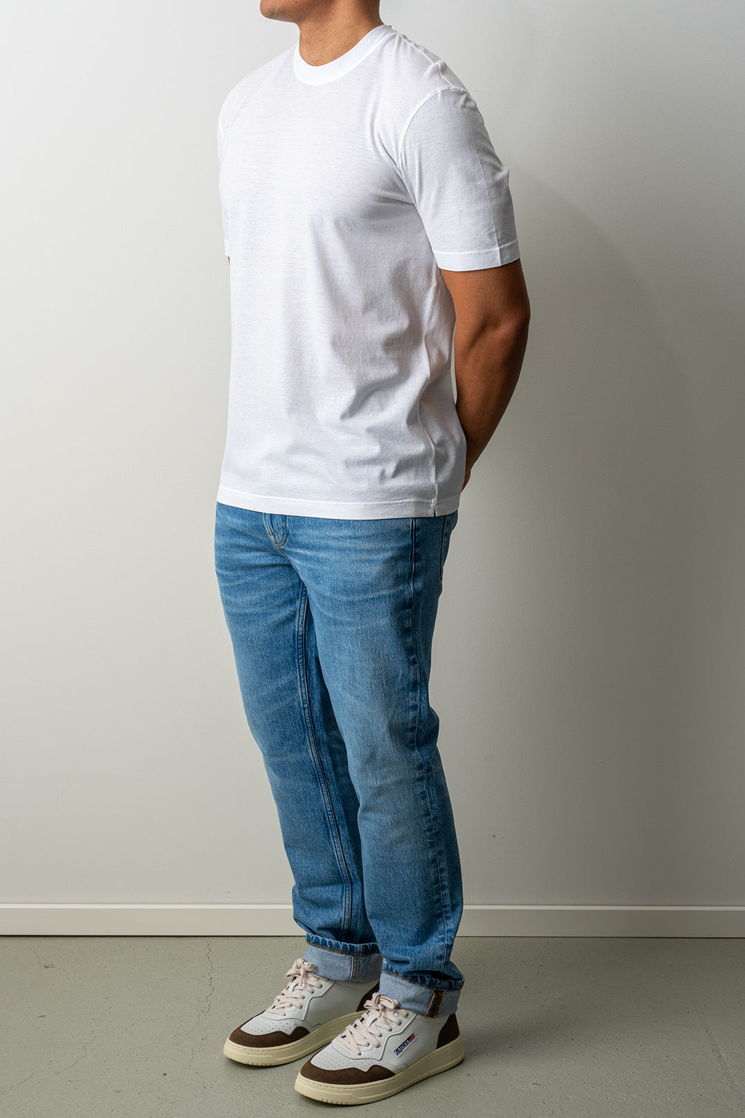 Luxury Creped Cotton T-shirt White