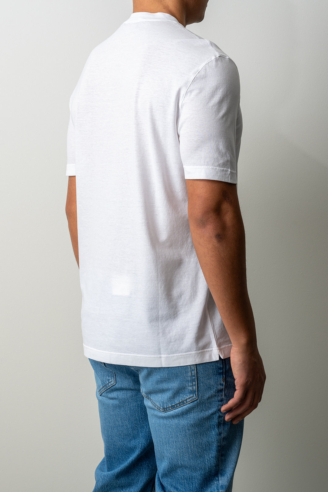 Luxury Creped Cotton T-shirt White