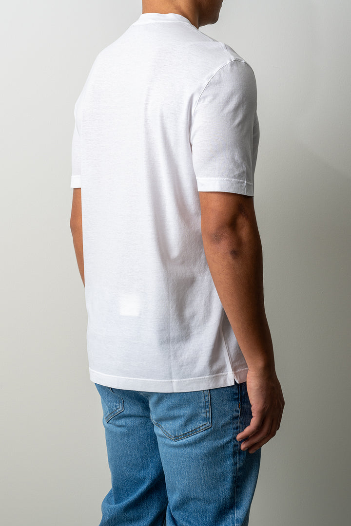 Luxury Creped Cotton T-shirt White