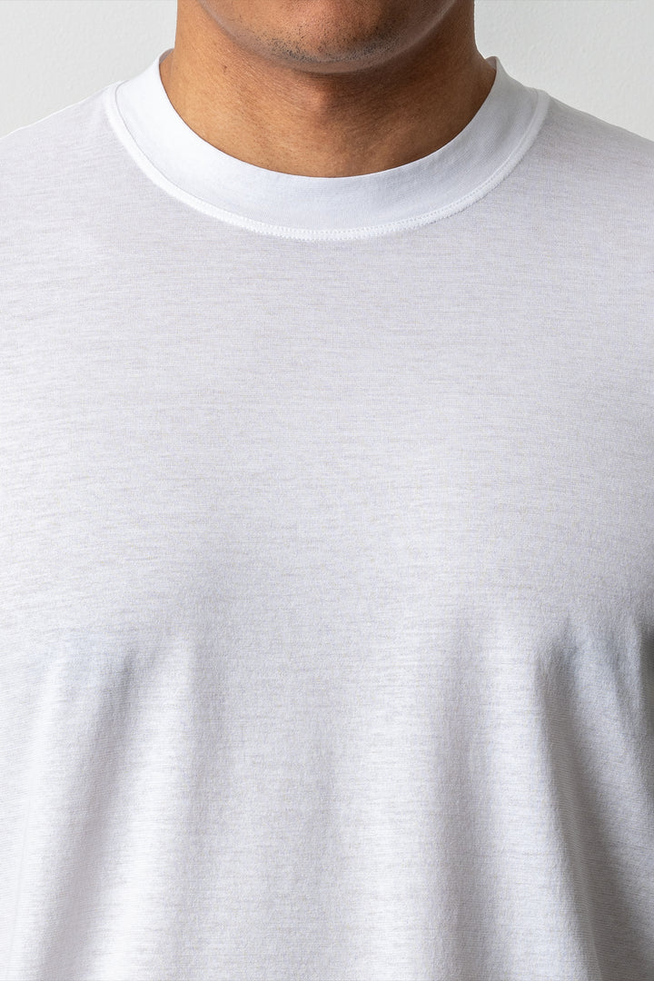 Luxury Creped Cotton T-shirt White
