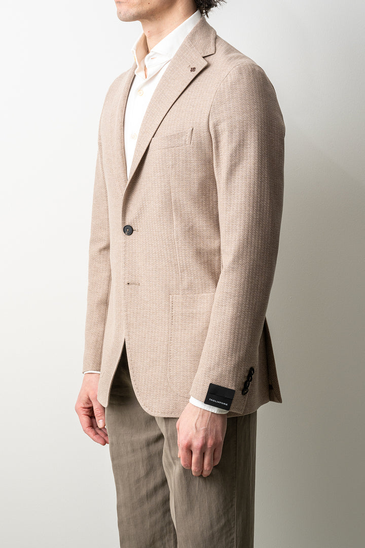 Luxury Holland Jersey Blazer Beige