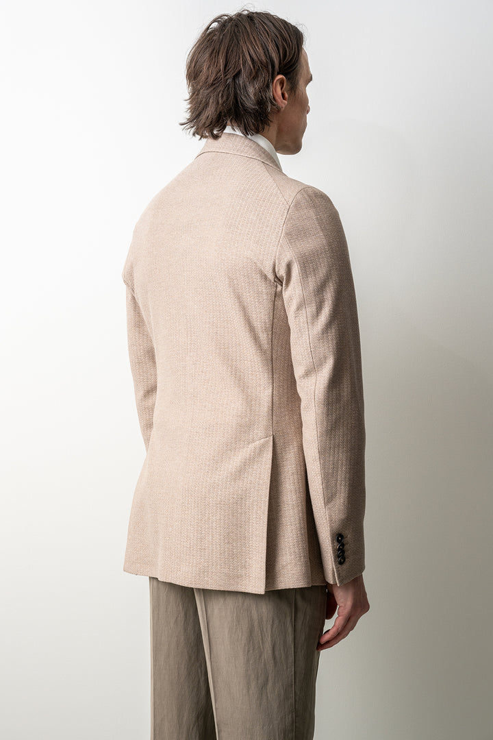 Luxury Holland Jersey Blazer Beige