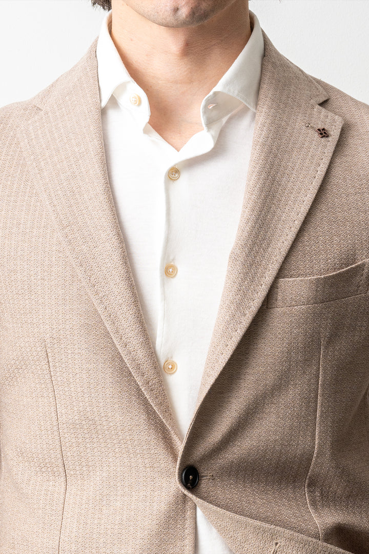 Luxury Holland Jersey Blazer Beige