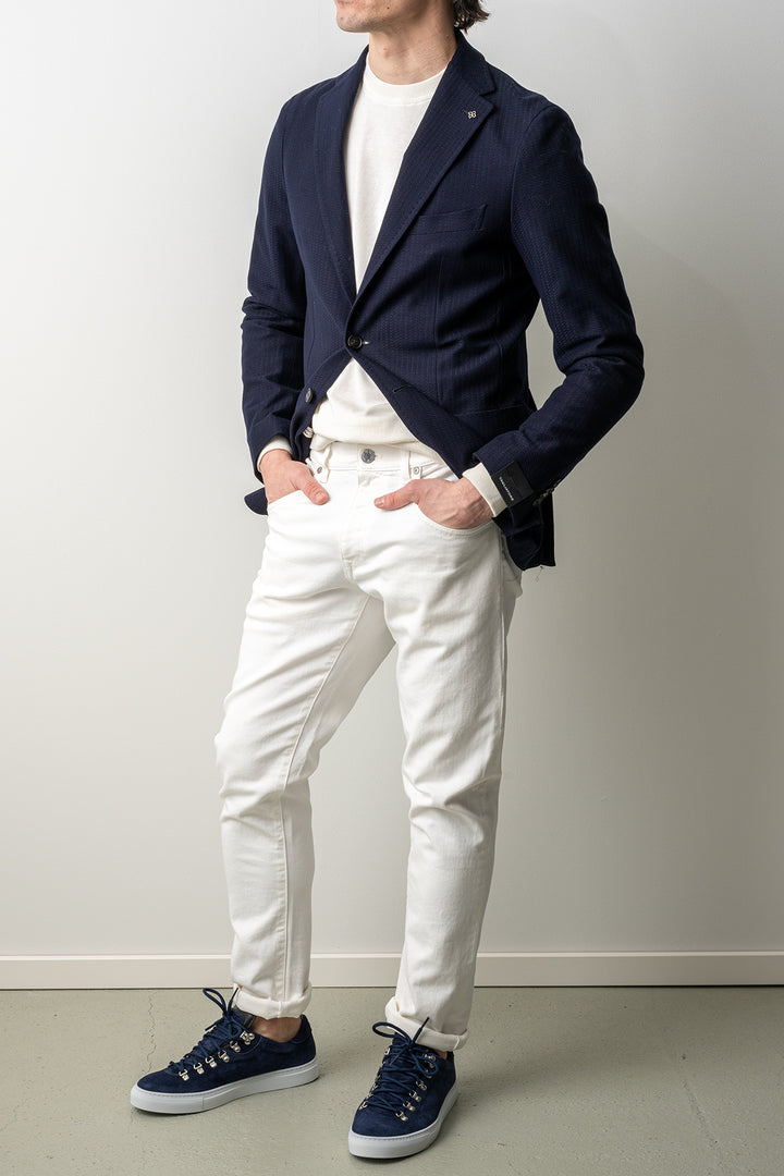 Luxury Holland Jersey Blazer Navy