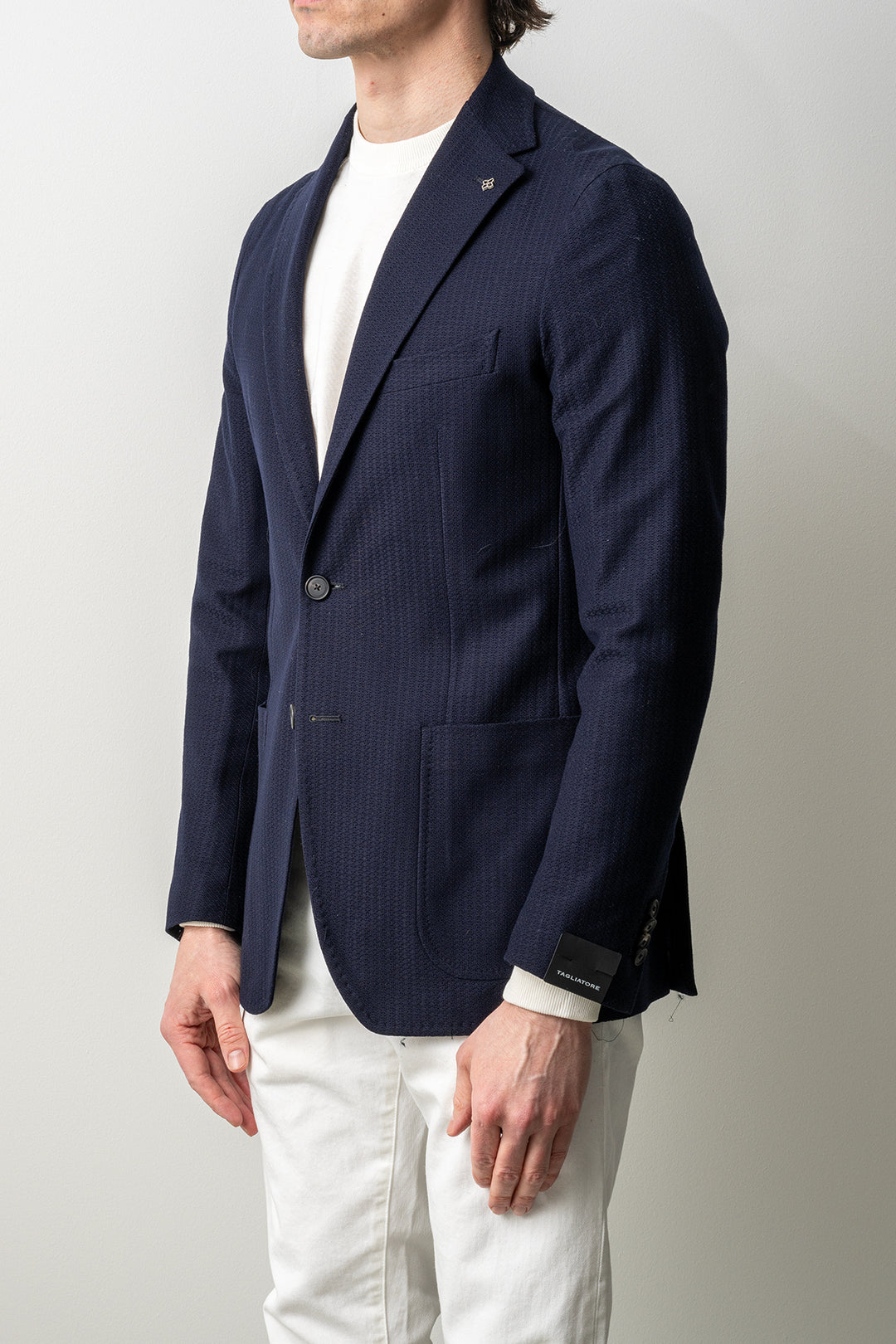 Luxury Holland Jersey Blazer Navy