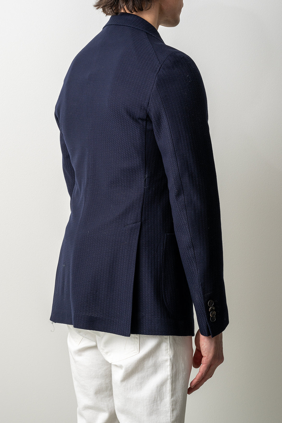 Luxury Holland Jersey Blazer Navy