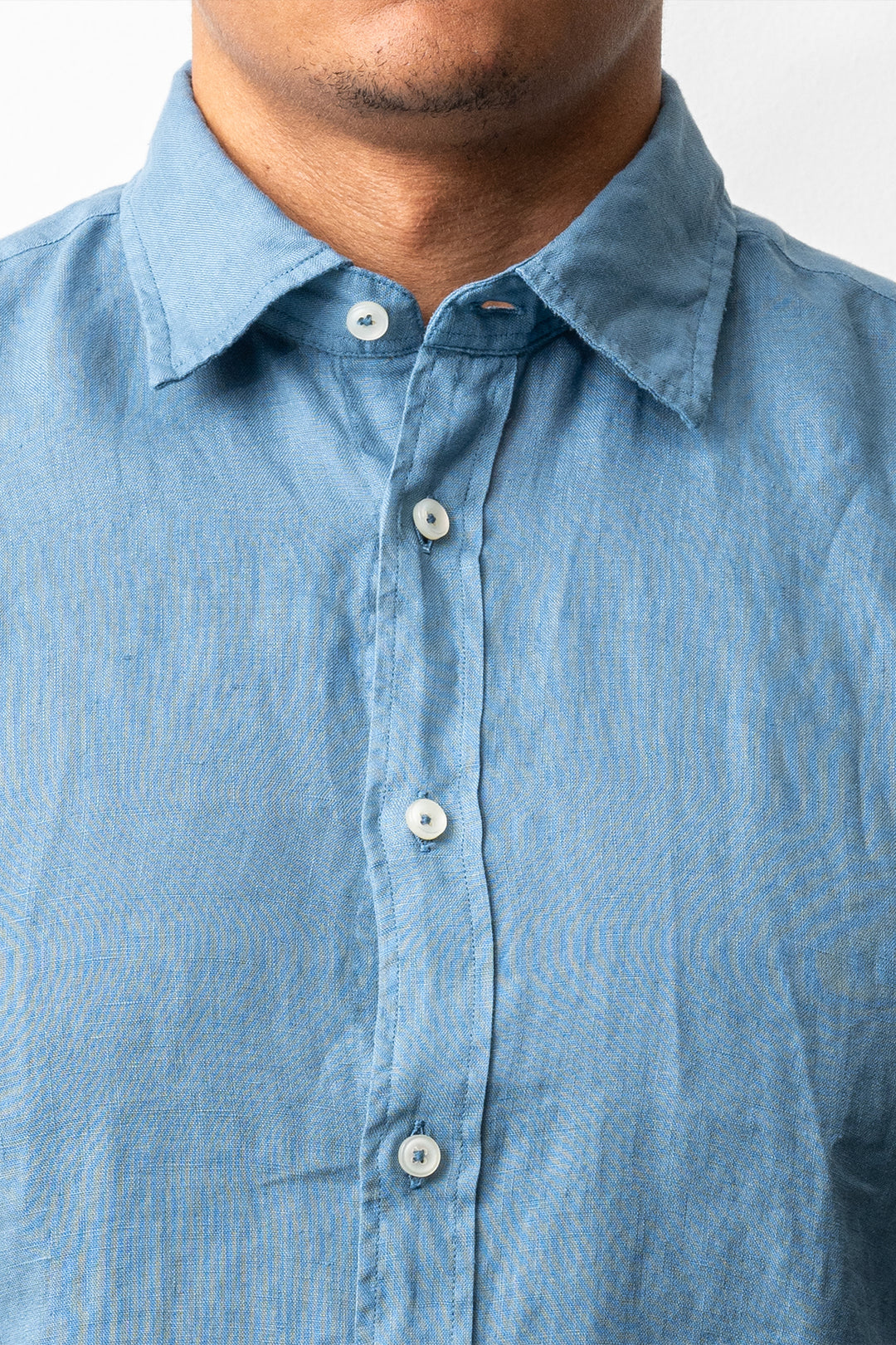 Luxury Linen Shirt Blue