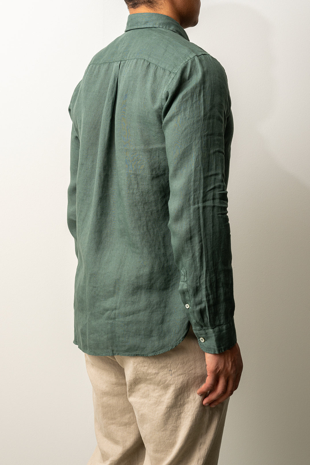 Luxury Linen Shirt Green
