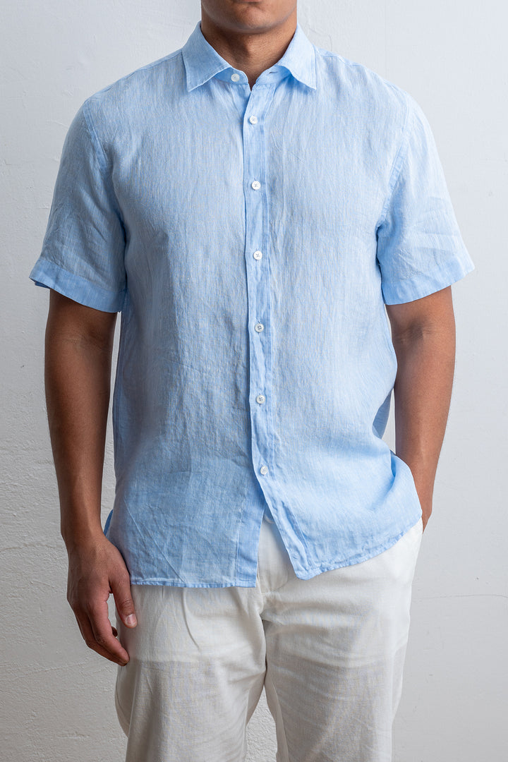 Luxury Linen Shirt LIGHT BLUE