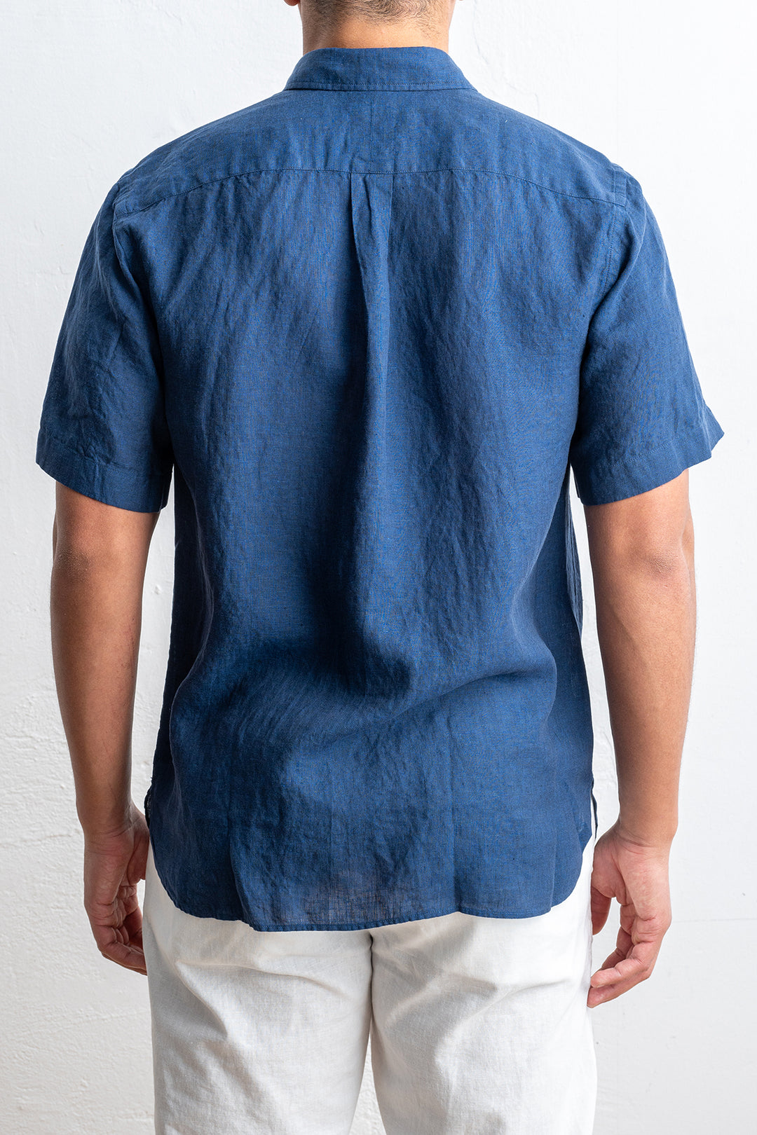 Luxury Linen Shirt Navy
