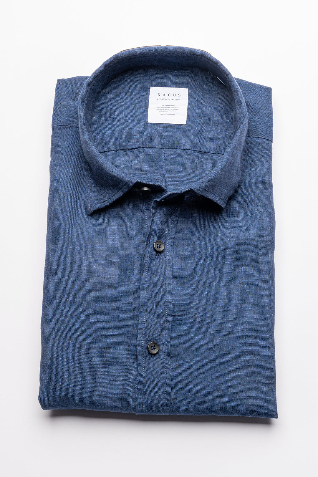 Luxury Linen Shirt Navy