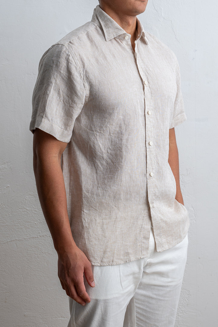 Luxury Linen Shirt SAND