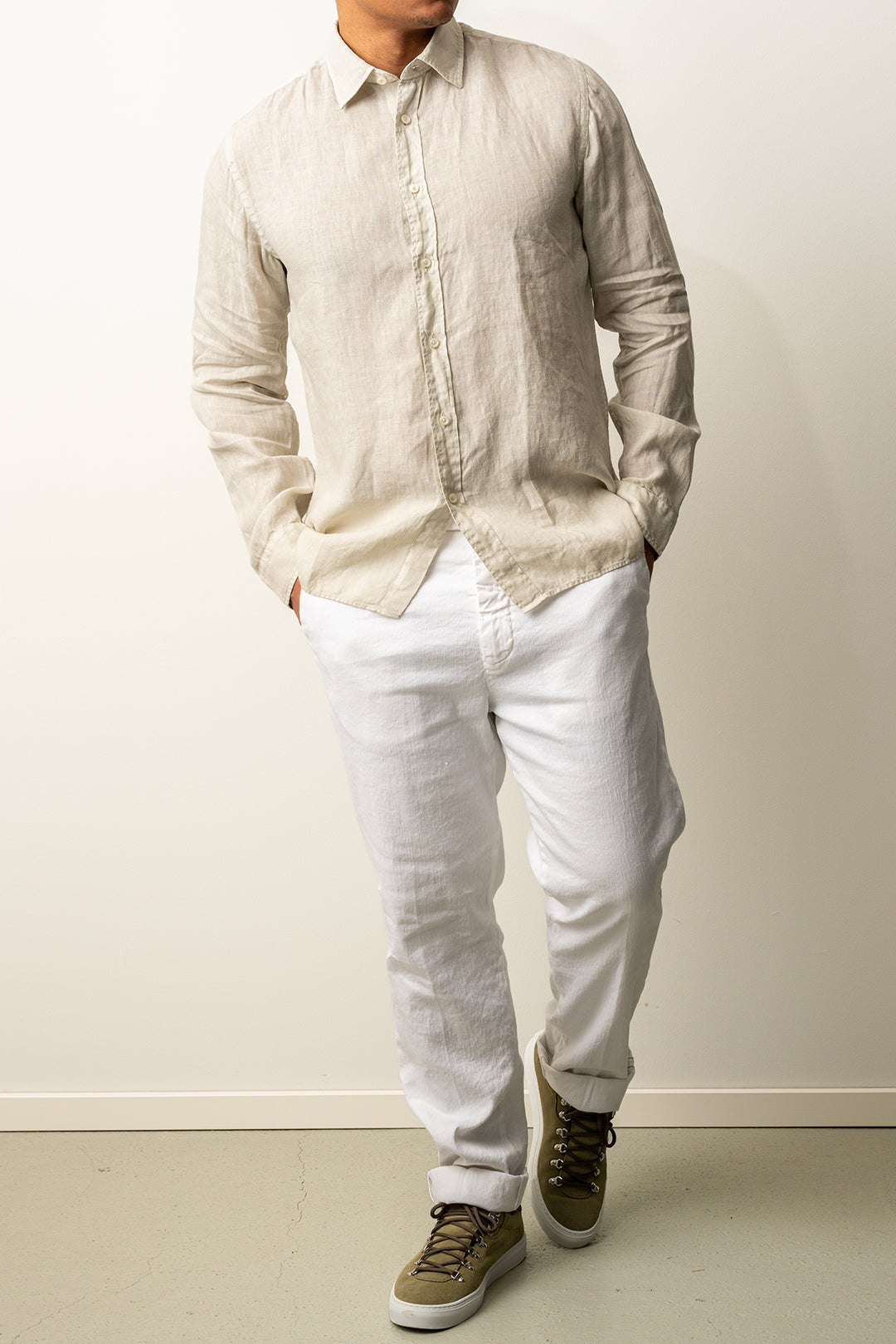 Luxury Linen Shirt SAND