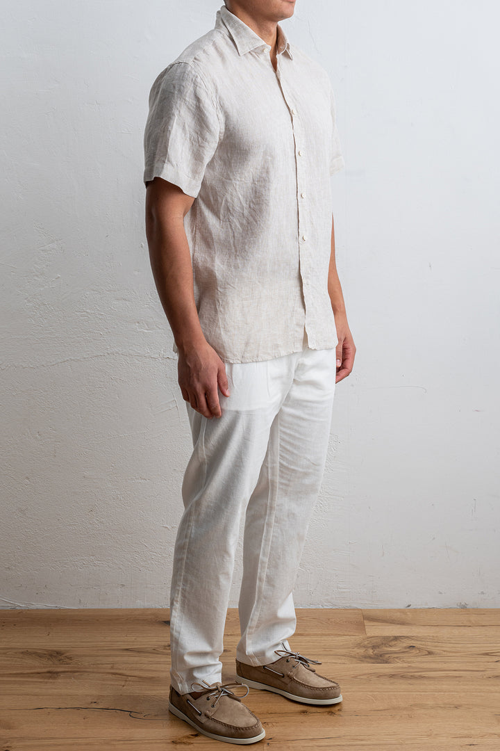 Luxury Linen Shirt SAND