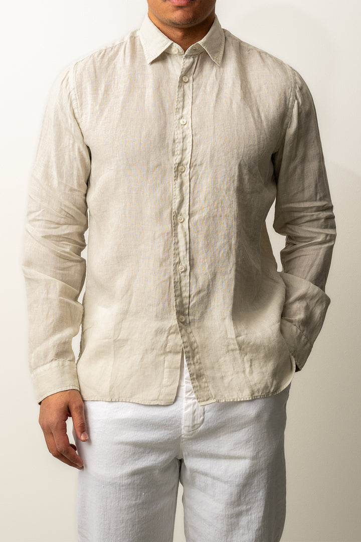 Luxury Linen Shirt SAND