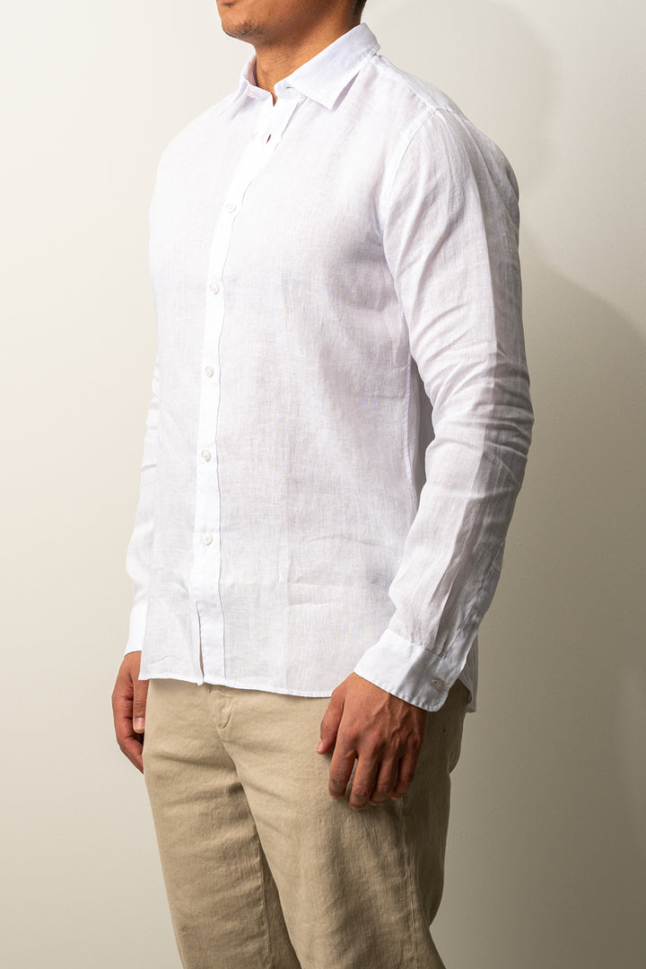 Luxury Linen Shirt White