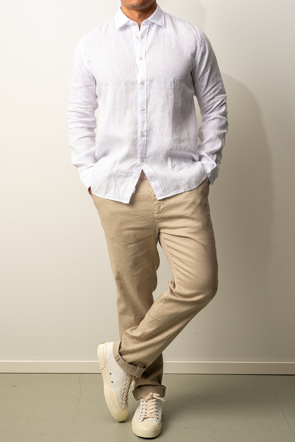Luxury Linen Shirt White