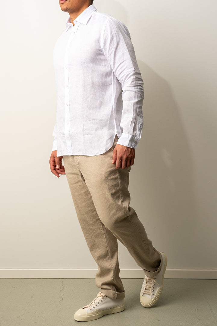 Luxury Linen Shirt White