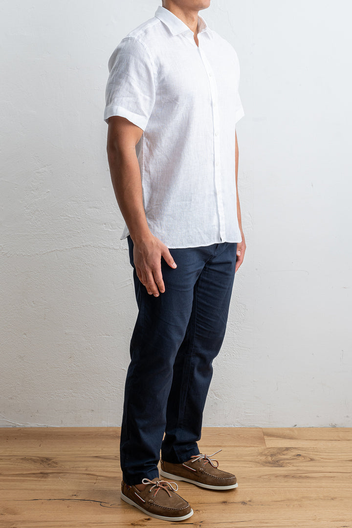 Luxury Linen Shirt White