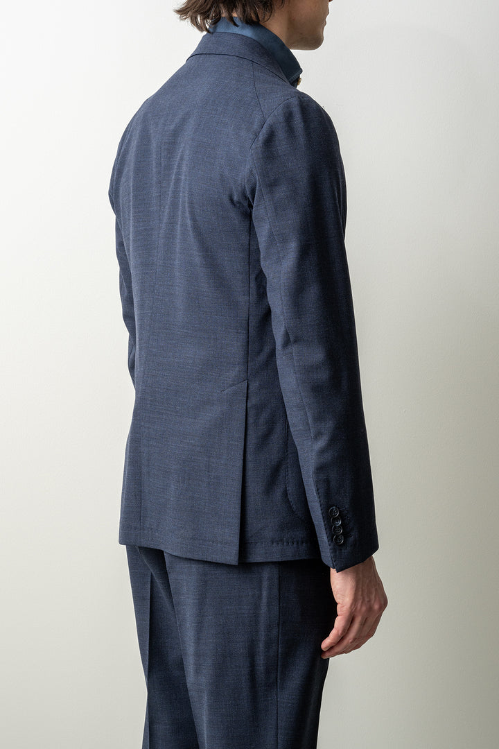 Luxury Wool Stretch Suit BLUE MELANGE