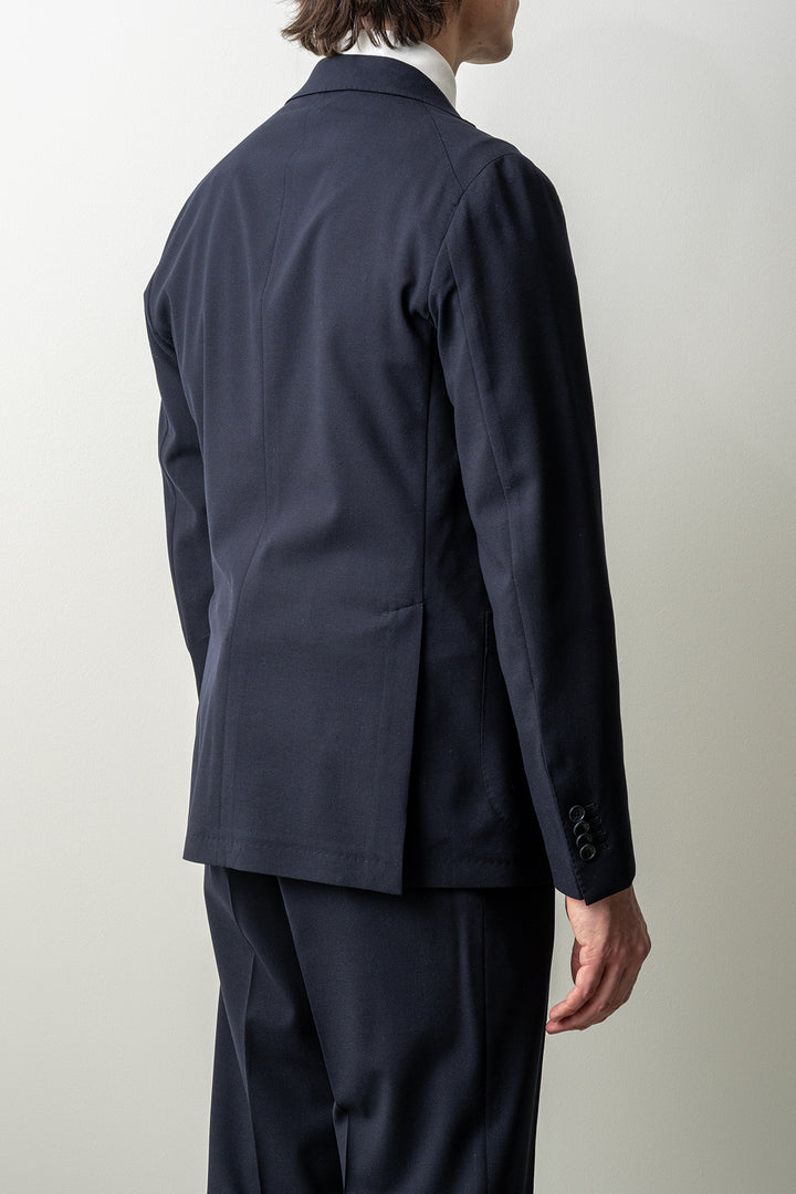 Luxury Wool Stretch Suit Navy