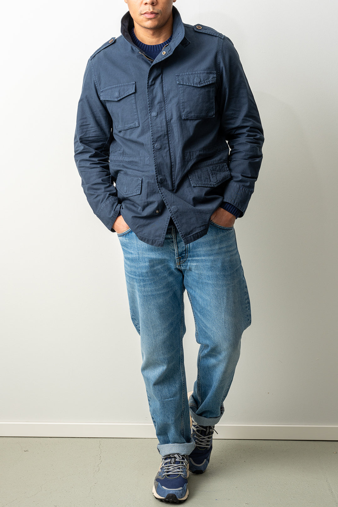 M65 Sahariana Cotton Jacket Navy