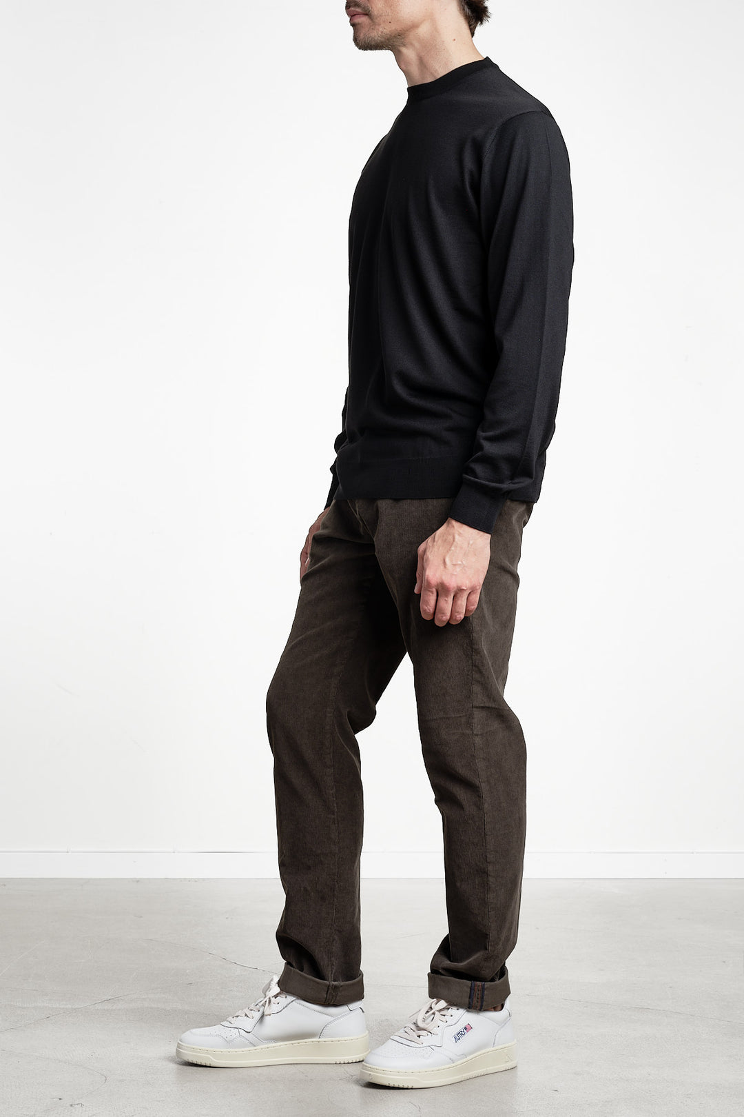 Torino Style Corduroy Trouser Mud – MASON´S, helbild snett