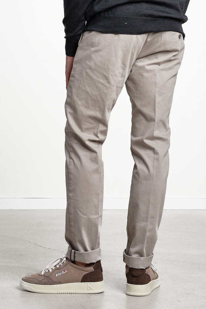 Torino Style Cotton Trouser Beige – MASON´S, bakifrån