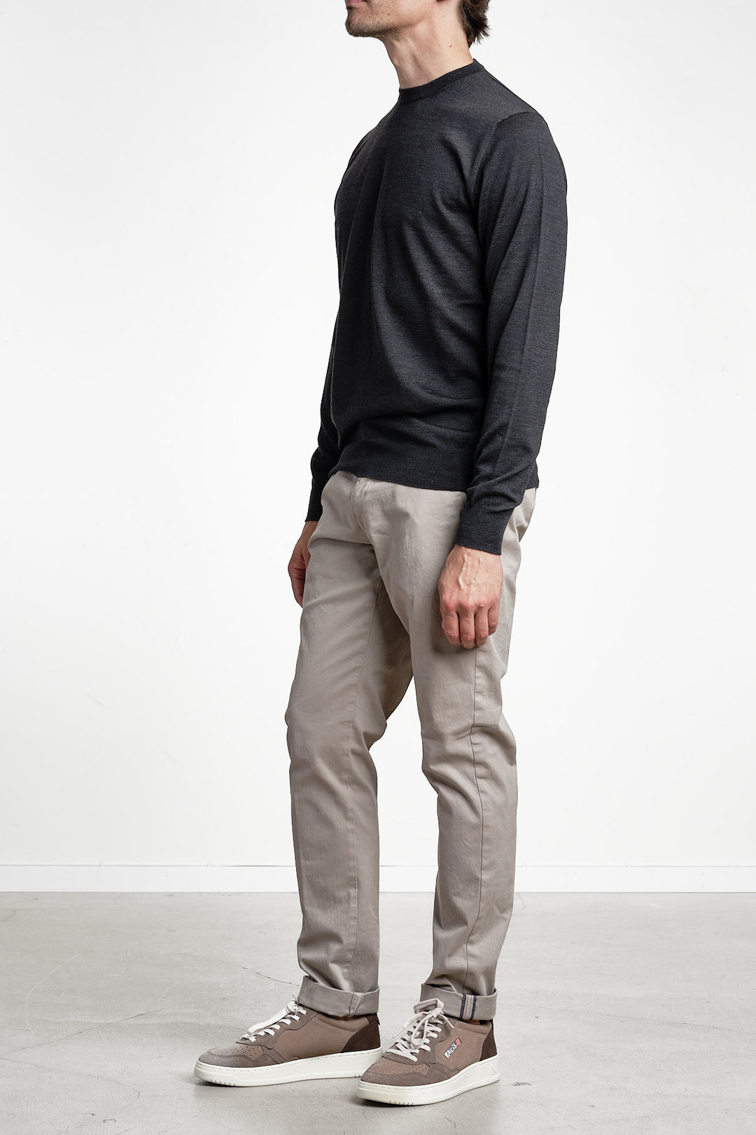 Torino Style Cotton Trouser Beige – MASON´S, helbild snett