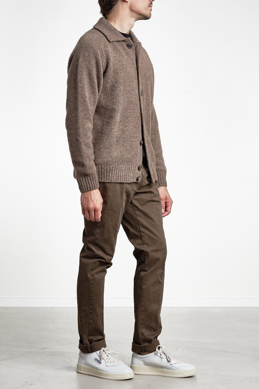 Torino Style Cotton Trouser Dark Brown – MASON´S, helbild snett