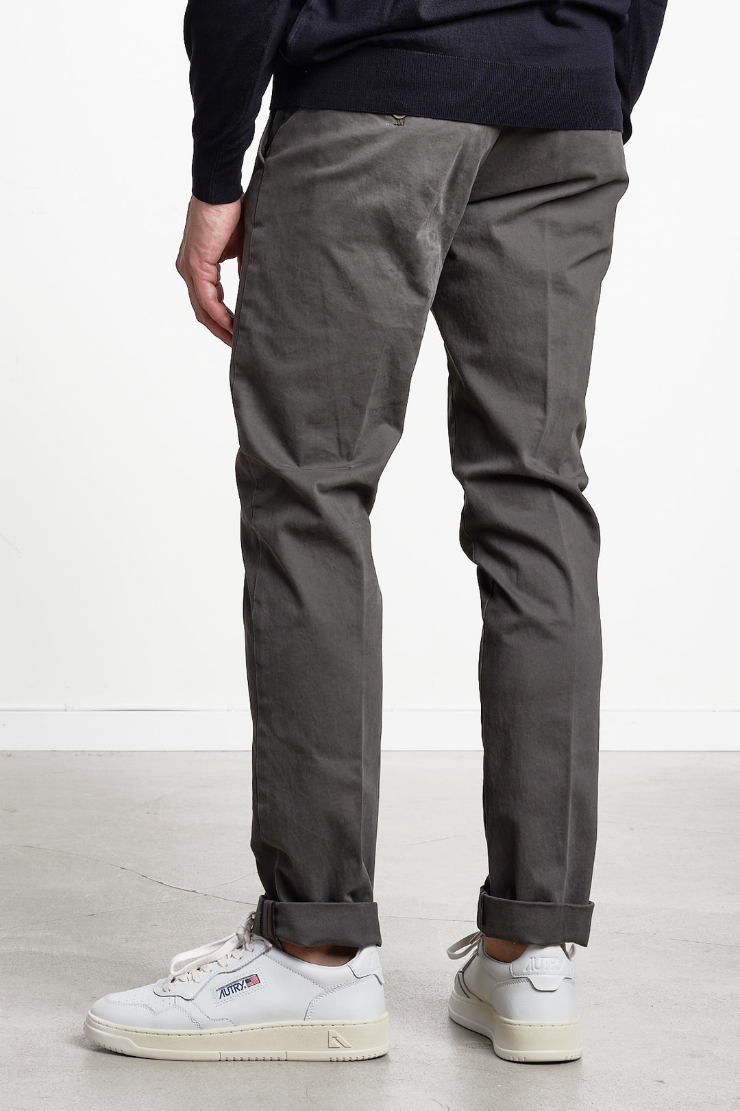 Torino Style Cotton Trouser Mud – MASON´S, bakifrån