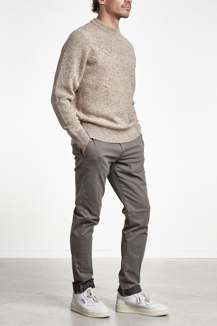 Torino Style Twill Trouser Grey/Green – MASON´S, helbild framifrån