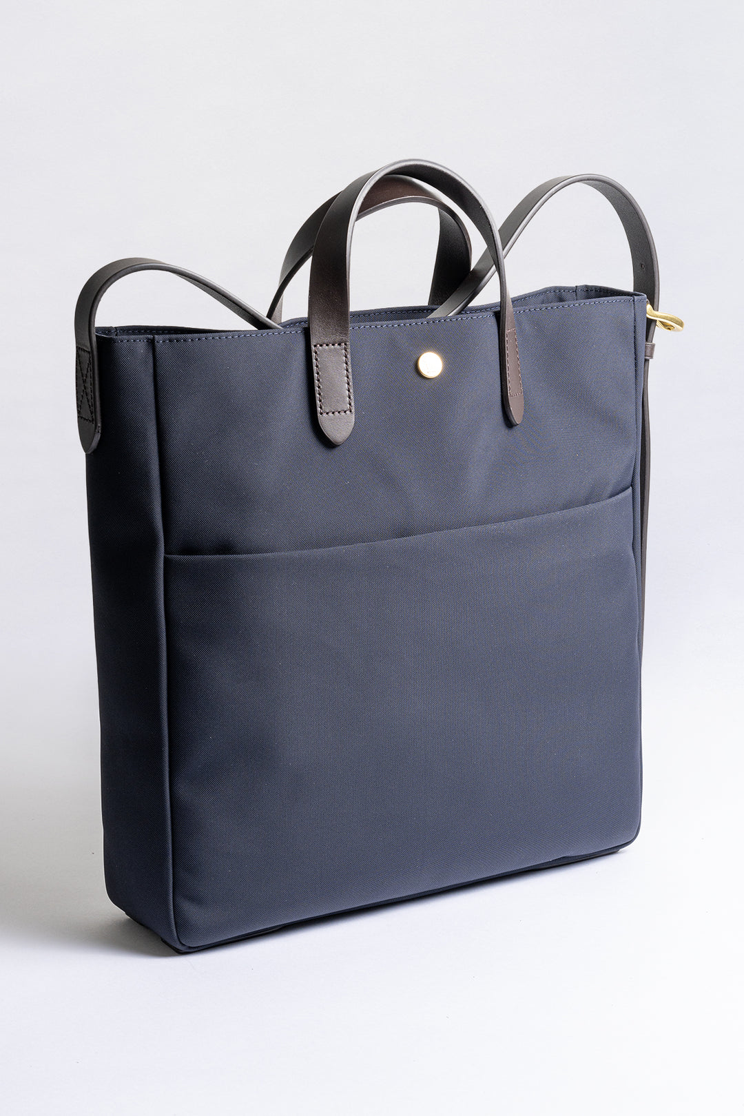 MS FIELD TOTE NAVY/DARK BROWN
