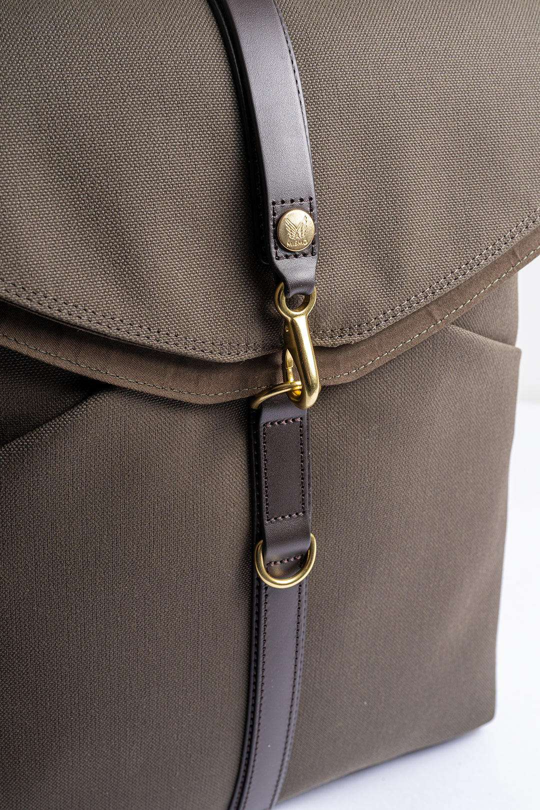 MS RUCKSACK ARMY/DARK BROWN