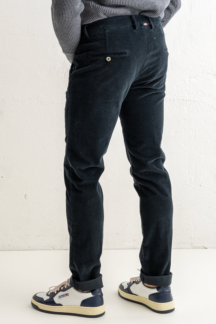 Torino Style Corduroy Trouser Blue/Black