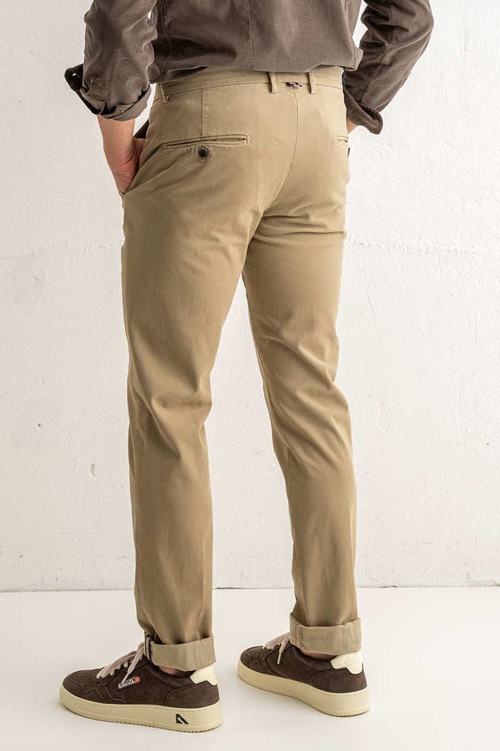 Torino Style Cotton Trouser Beige