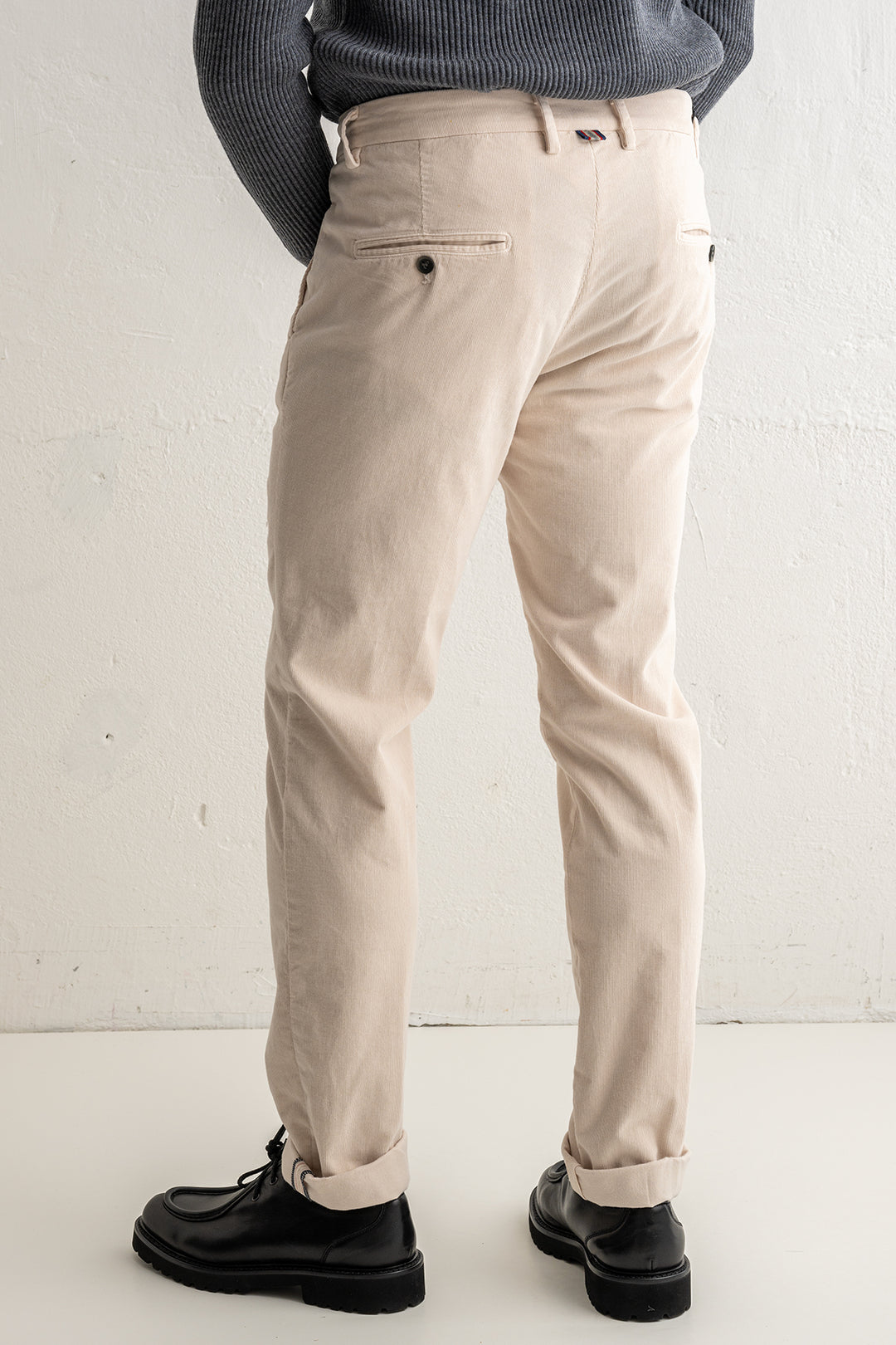 Torino Style Corduroy Trouser Offwhite