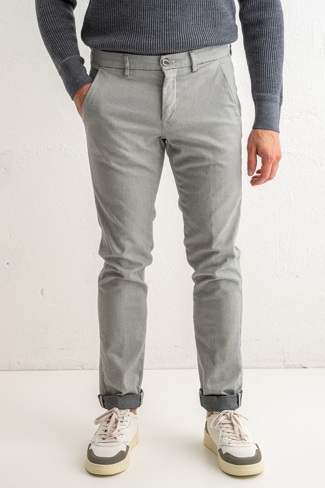Torino Style Twill Trouser Grey