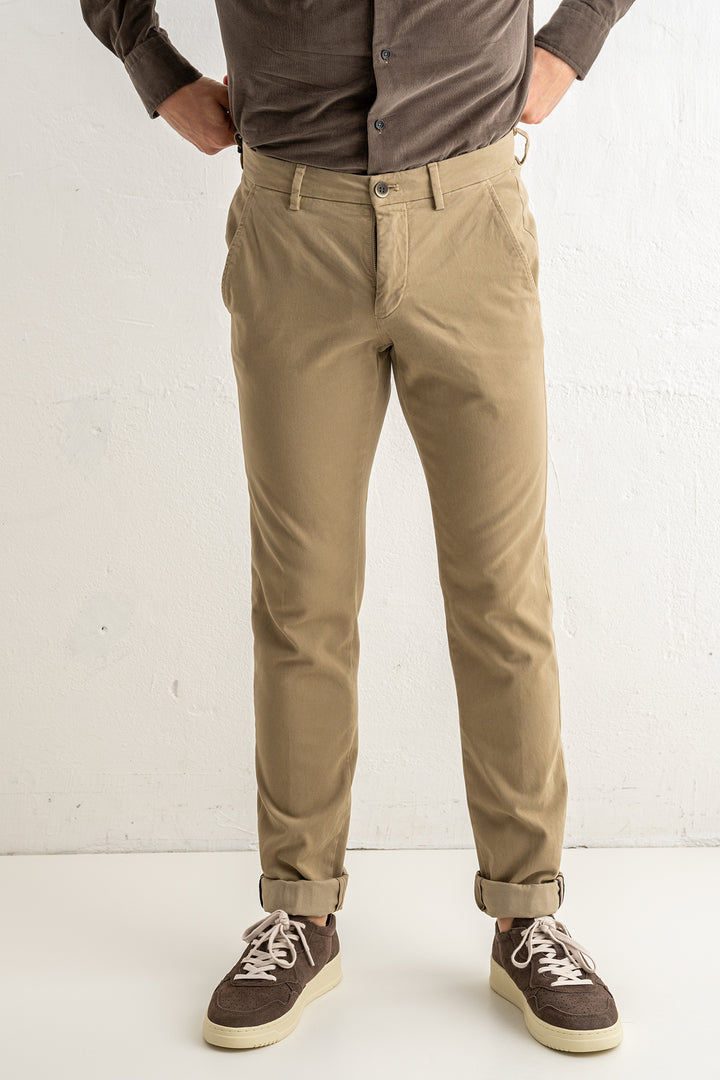 Torino Style Cotton Trouser Beige