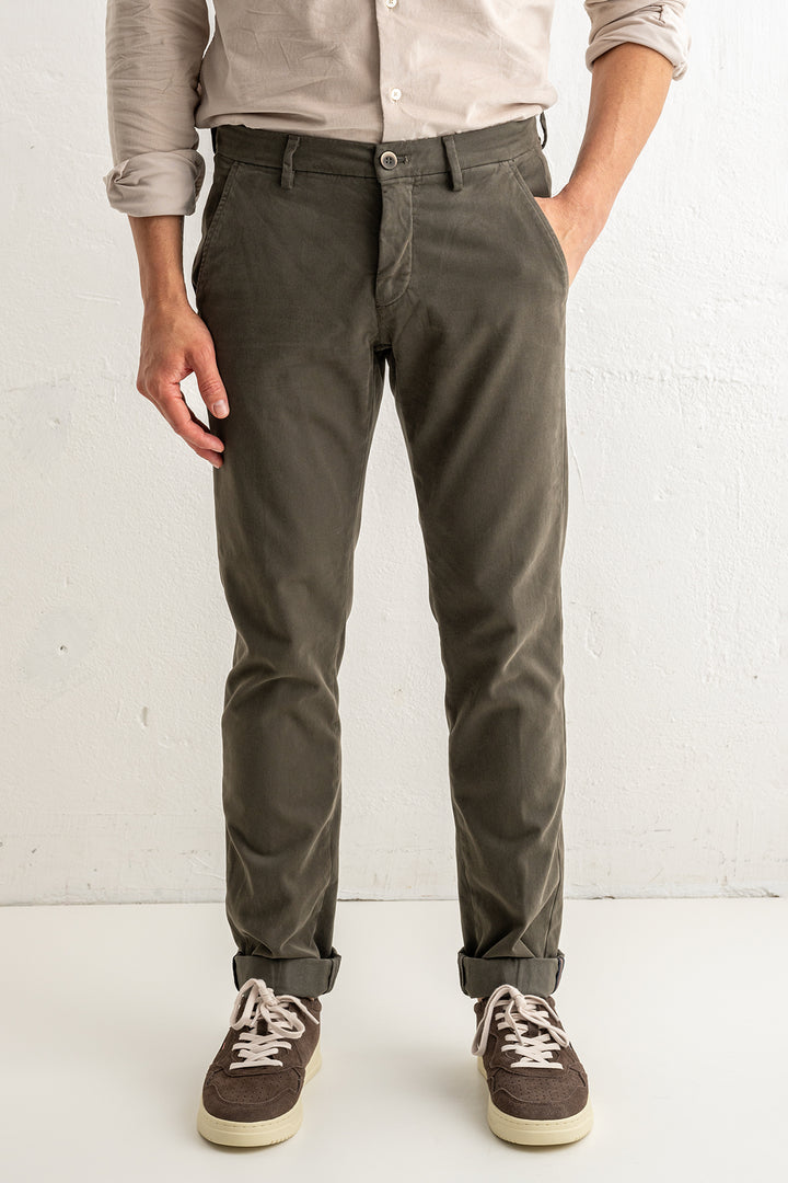 Torino Style Cotton Trouser Green