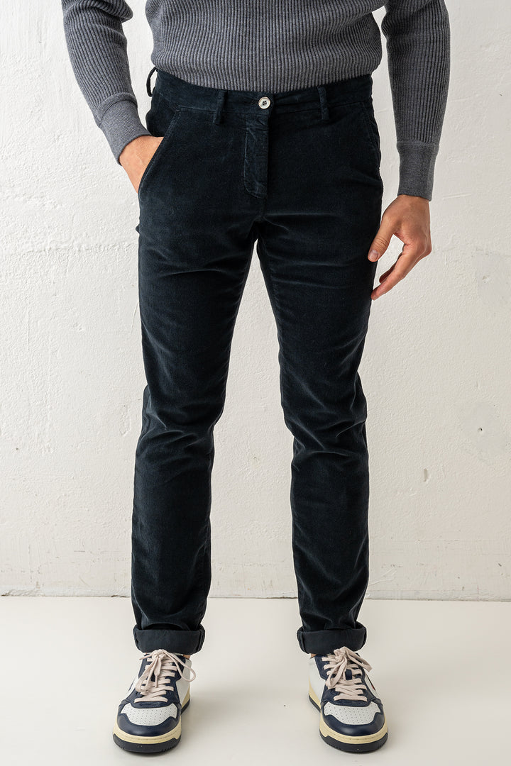Torino Style Corduroy Trouser Blue/Black