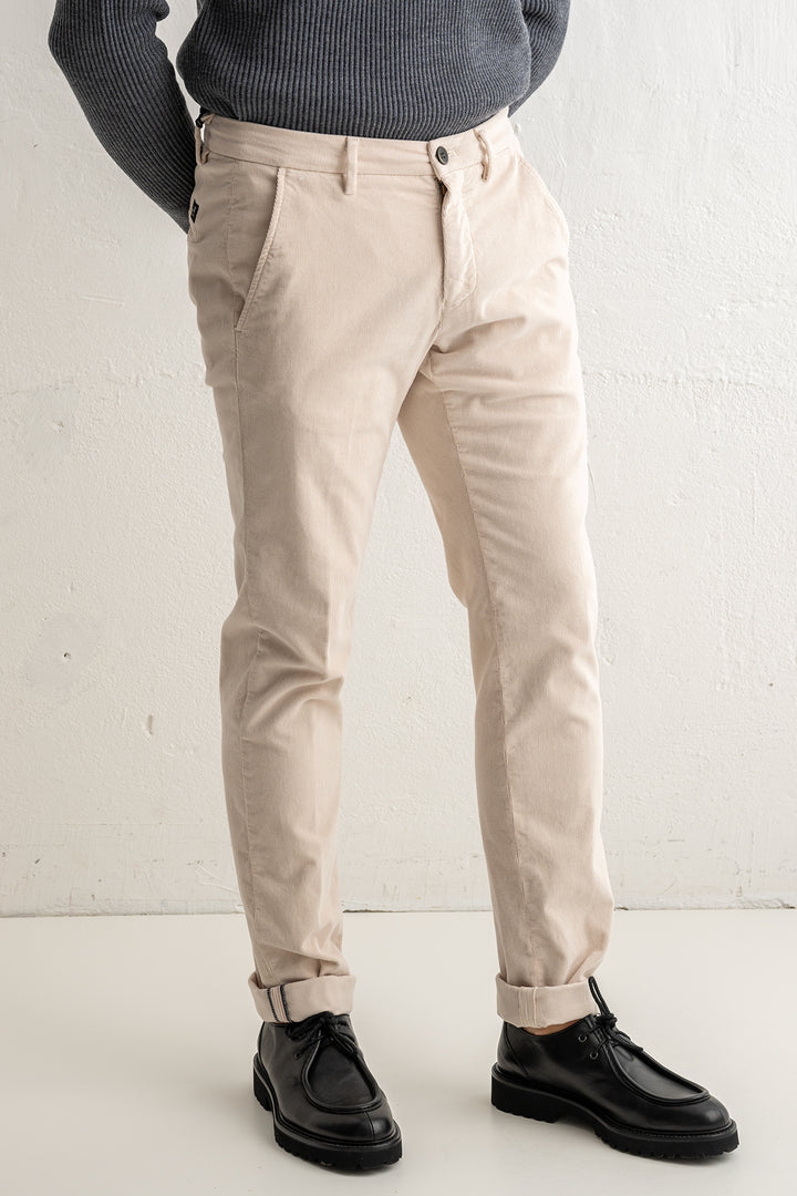 Torino Style Corduroy Trouser Offwhite