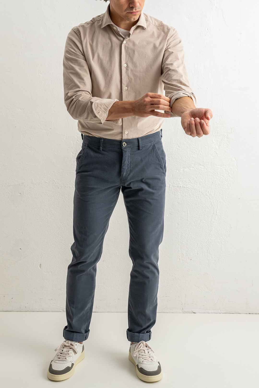 Torino Style Cotton Trouser Grey