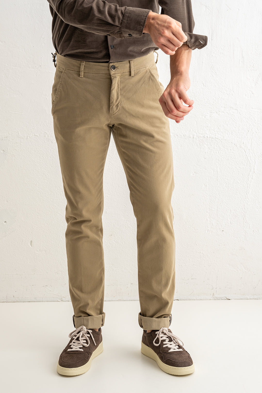 Torino Style Cotton Trouser Beige