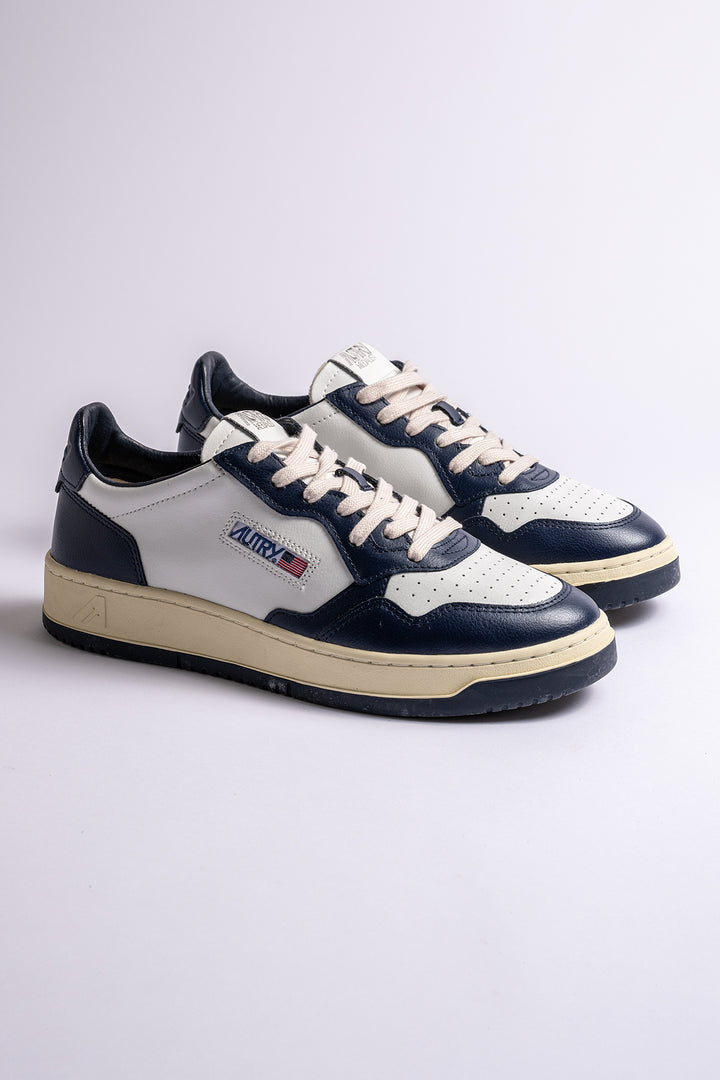 Medalist Bicolour Leather Navy