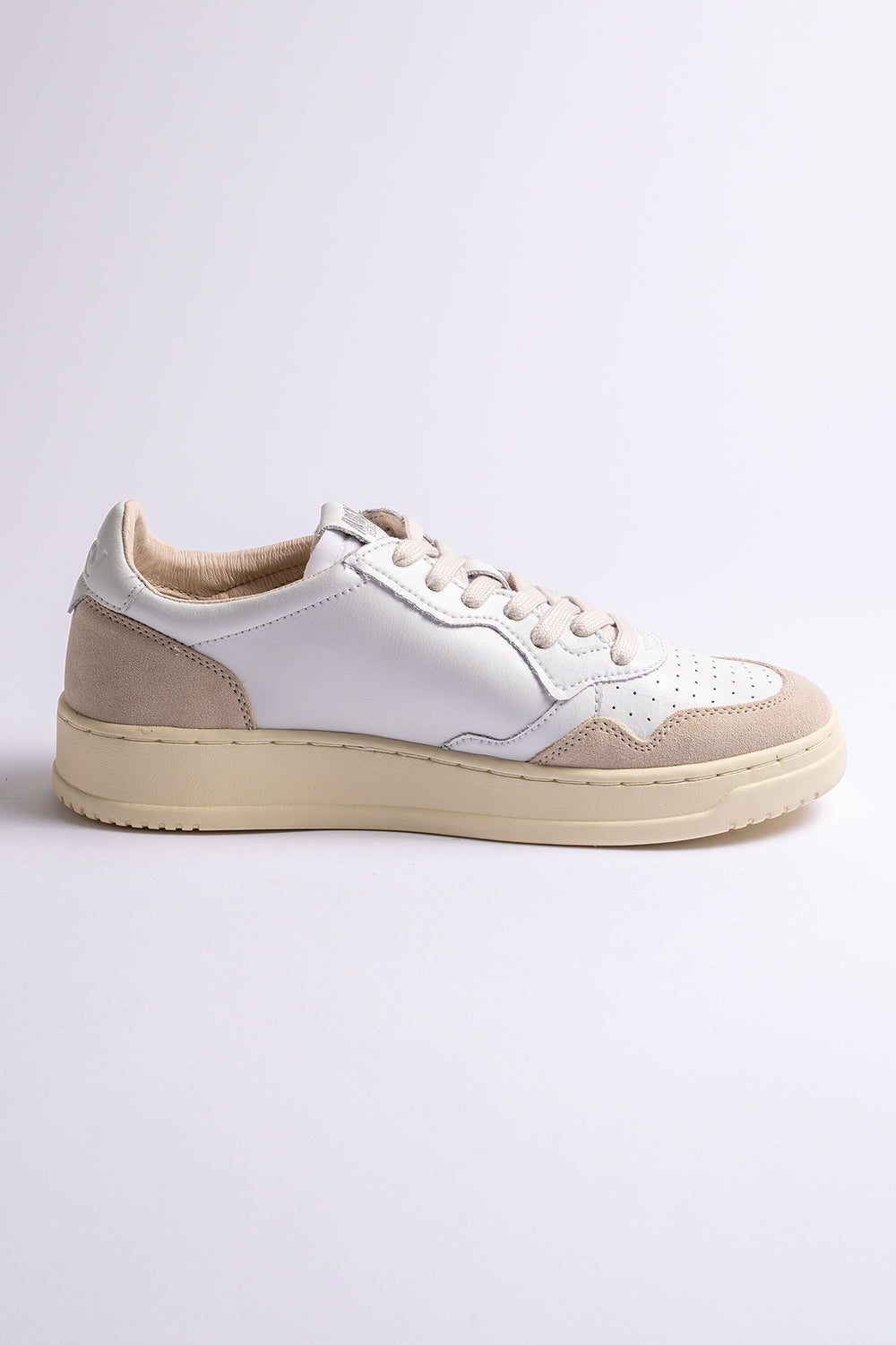Medalist Leather Suede Sneaker White