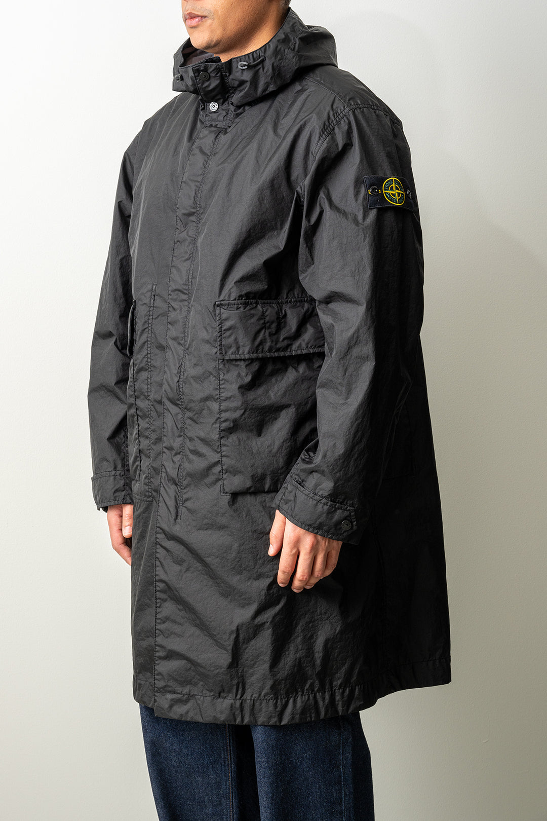 Membrana 3L TC Garment Dyed Long Parka 7100001 Black