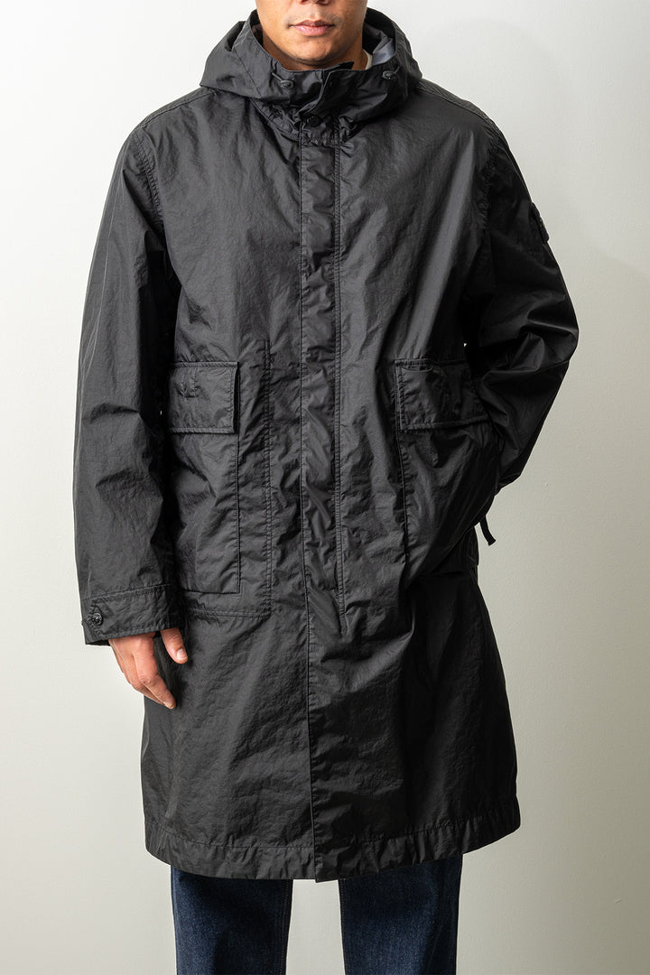 Membrana 3L TC Garment Dyed Long Parka 7100001 Black