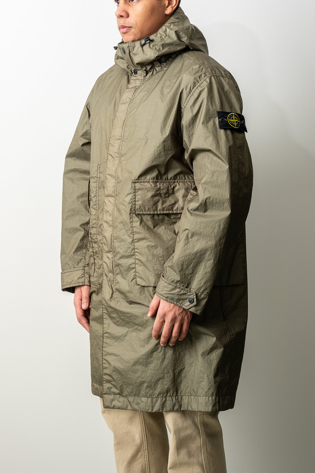 Membrana 3L TC Garment Dyed Long Parka 7100001 MILITARY GREEN
